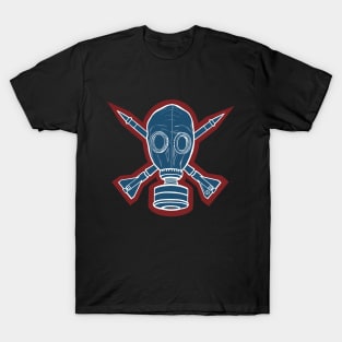 Gas Mask & Crossed Missiles T-Shirt